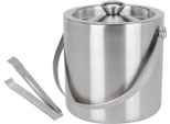 Secchio Per Ghiaccio Raffreddatore Per Ghiaccio Secchio Per Ghiaccio Vassoio Per Cubetti Di Ghiaccio Con Pinze Acciaio Inox Termico