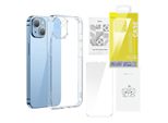 Baseus Superceramic Transparent Glass Case And Tempered Glass Set For Iphone 14 Plus