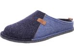 Pantofola Rohde Da Uomo In Feltro Di Lana Lucca-H 6942, Misura:41 Eu, Colore:Blu