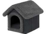 Cuccia Per Cani Cuccia Per Gatti Grotta Per Cani Casa Per Gatti Cuccia Grotta Cuscino Per Cani Cuscino Per Gatti Cuccia Per Animali Domestici Indoor, Dimensione 1: 32X38X32 Cm, Nero Shaggy
