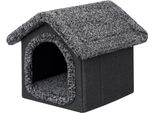 Cuccia Per Cani Cuccia Per Gatti Grotta Per Cani Casa Per Gatti Cuccia Grotta Cuscino Per Cani Cuscino Per Gatti Cuccia Per Animali Domestici Indoor, Misura 3: 46X52X53 Cm, Nera