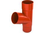Bryza Ramo Di Pluviale In Plastica Ø 90 Mm, Rosso Mattone Ral 8004