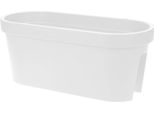 Vaso Da Balcone Ovale - Colore: Bianco - Dimensioni: 60X28 Cm