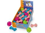 Assortimento Di Giocattoli In Lattice Nobby 36 Pezzi; 9 Cm, Palline Ø 5 Cm