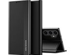 Custodia Galaxy S23 Fe, Custodia Magnetica In Finto Cuoio Con Funzione Stand Per Samsung Galaxy S23 Fe Nero