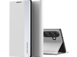 Custodia Galaxy A34 5G, Custodia Flip Stand Magnetica In Finto Cuoio Per Samsung Galaxy A34 5G Bianco