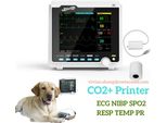 Monitor Paziente Veterinario Dispositivo Multiparametrico Vet Per Funzioni Vitali Capnografo CO2 E Stampante