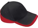 Beechfield - Berretto "Teamwear Competition"" BC4915 (Taglia Unica) (Nero/Rosso)"