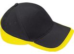 Beechfield - Cappellino "Teamwear Competition"" BC4915 (Taglia Unica) (Nero/Giallo)"