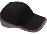 Beechfield - Berretto "Teamwear Competition"" BC4915 (Taglia Unica) (Nero/Grafite/Rosso)"