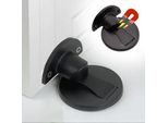 Fermaporta Magnetico In Acciaio Inox, Fermaporta, Autoadesivo 3M Per Pavimento O Parete, Nero - Magstop