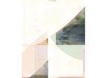 Cartissi - Stampa Su Tela Con Cornice "Abstract Ii"" PM6988 (80 Cm X 60 Cm) (Rosa/Verde/Bianco)"
