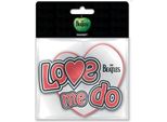 The Beatles - Magnete Da Frigo "Love Me Do"" RO8026 (Taglia Unica) (Bianco/Rosso)"