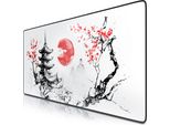 Titanwolf Xxl Speed Gaming Mouse Pad Titanwolf Nero 900 X 400 Mm, Mousepad Xxl, Tappetino Da Tavolo Di Grandi Dimensioni, Migliora La Precisione E La Velocità, Pittura A Inchiostro Giapponese