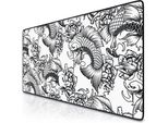 Titanwolf Xxl Speed Mouse Pad Titanwolf Black 900 X 400 Mm, Tappetino Per Mouse Xxl, Tappetino Da Scrivania Di Grandi Dimensioni, Migliora La Precisione E La Velocità, Koi Tattoo 2