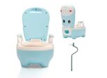 Vasino E Wc Per Bambini Tolletour, Vasino Per Bambini Con Funzione Wc, Sedile Per Wc Per Bambini E Trainer Con Maniglie E Design Antiscivolo Blu