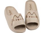 Pusheen - Damen Badesandale NS7409 (36 Eu) (Braun)