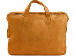 Harold's Pelle Laptop Bag Con Scomparto Per Laptop Submarine Notebookbag Carry Case Yellow Senape