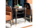 Casa Padrino Luxury Art Deco Side Table Grigio / Multicolore / Oro - Tavolino Da Salotto In Legno Massello - Mobili Da Salotto Art Deco - Mobili Da Salotto