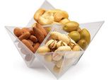 25 Pezzi Di Piatti Rosseto Liteware In Plastica Per Amuse, Frutta Secca, Dolci O Snack