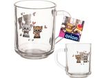 Orion Bicchiere Tumbler In Vetro Tazza Tazza Per Bambini Cat 230 Ml