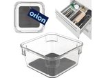 Contenitore Orion Contenitore Di Stoccaggio Contenitore Di Plastica Grigio 9X9X4,5 Cm