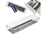 Contenitore Orion Contenitore Di Stoccaggio Contenitore Di Plastica Grigio 32,5X9X4,5 Cm