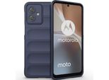 Custodia Per Motorola Moto G54 Custodia Protettiva In Silicone Tpu Morbido Antiurto Blu Scuro