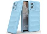 Custodia Per Motorola Moto G54 Custodia Protettiva In Silicone Tpu Morbido Antiurto Blu