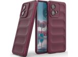 Custodia Per Motorola Edge 40 Neo Custodia Protettiva In Silicone Tpu Morbido Antiurto Maroon