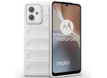 Custodia Per Motorola Moto G54 Custodia Protettiva In Silicone Tpu Morbido Antiurto Bianco