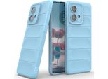 Custodia Per Motorola Edge 40 Neo Custodia Protettiva In Silicone Tpu Morbido Antiurto Blu
