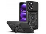 Custodia Techsuit Camshield Back Cover Per Xiaomi Poco X5 Pro / Redmi Note 12 Pro - Nero