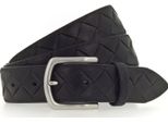 Vanzetti Pelle Cintura 35Mm Leather Belt W105 Black Nero