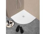 Piatto Doccia Semicircolare 80X80 Bianco In Resina | Muse