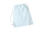 Westford Mill - Borsa Da Ginnastica, Cotone RW9129 (Taglia Unica) (Blu Pastello/Bianco)