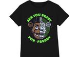Five Nights At Freddys - Maglietta Per Bambini "Sei Pronto Per Freddy"" NS7556 (128) (Schwarz)"