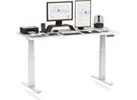 Flexispot Scrivania Regolabile In Altezza 180X80Cm 2 Motori, Portata 160 Kg, Protezione Anticollisione, Piano D'appoggio Monoblocco Da 25 Mm, 4 Posizioni Di Memoria Bianco