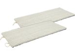 Piccolo Tiragraffi Per Gatti Con 2 Lati - Confezione Da 2 - Circa 50 X 22 Cm - Sisal Naturale Con Peluche Grigio (2 Pezzi)