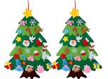 Set Albero Di Natale In Feltro 3D: Albero Di Natale Decorato Con Ornamenti Per Bambini - Decorazioni Creative In Feltro Fai Da Te Per La Casa - F2ELTPINETRE 1+1 Gratis