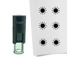 Timbro Combicraft Sun Rotondo Da 10 Mm - Inchiostro Nero