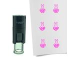 Timbro Combicraft Coniglietto Di Pasqua In Uovo Rotondo Da 10 Mm - Inchiostro Rosa