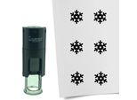 Timbro Combicraft Snowflake Rotondo Da 10 Mm - Inchiostro Nero