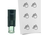 Timbro Combicraft Waving Rotondo Da 10 Mm - Inchiostro Nero