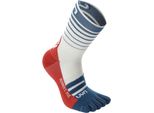 Uyn Five Socks Bianco/Blu Poseidon/Rosso Unisex, GrößE:42-44, Farbe:Bianco/Blu Poseidon/Rosso