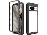 Custodia Google Pixel 8, Copertura Posteriore Trasparente Ibrida, Robusto Paraurti In Tpu, Custodia Antiurto Per Google Pixel 8 Nero
