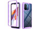 Custodia Redmi 12C, Custodia Protettiva Ibrida Trasparente Posteriore In Tpu Bumper Antiurto Per Xiaomi Redmi 12C Viola