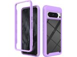 Custodia Google Pixel 8 Pro, Copertura Posteriore Trasparente Ibrida, Robusto Paraurti In Tpu, Custodia Antiurto Per Google Pixel 8 Pro Viola