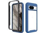 Custodia Google Pixel 8, Copertura Posteriore Trasparente Ibrida, Robusto Paraurti In Tpu, Custodia Antiurto Per Google Pixel 8 Blu Navy