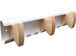 Unilux Appendiabiti/Appendiabiti Da Parete Aurora 3 Ganci Faggio / Bianco